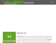 Tablet Screenshot of limelightaustralia.com